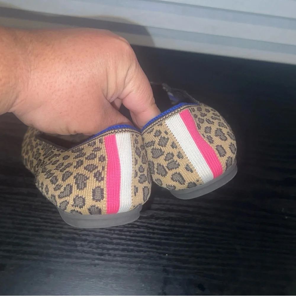 Rothy's Leopard Print Kids Dress Shoes